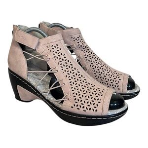 JBU by Jambu | Nelly Light Pink Vegan Leather Sandals ‎  With Rear Zipper 9.5